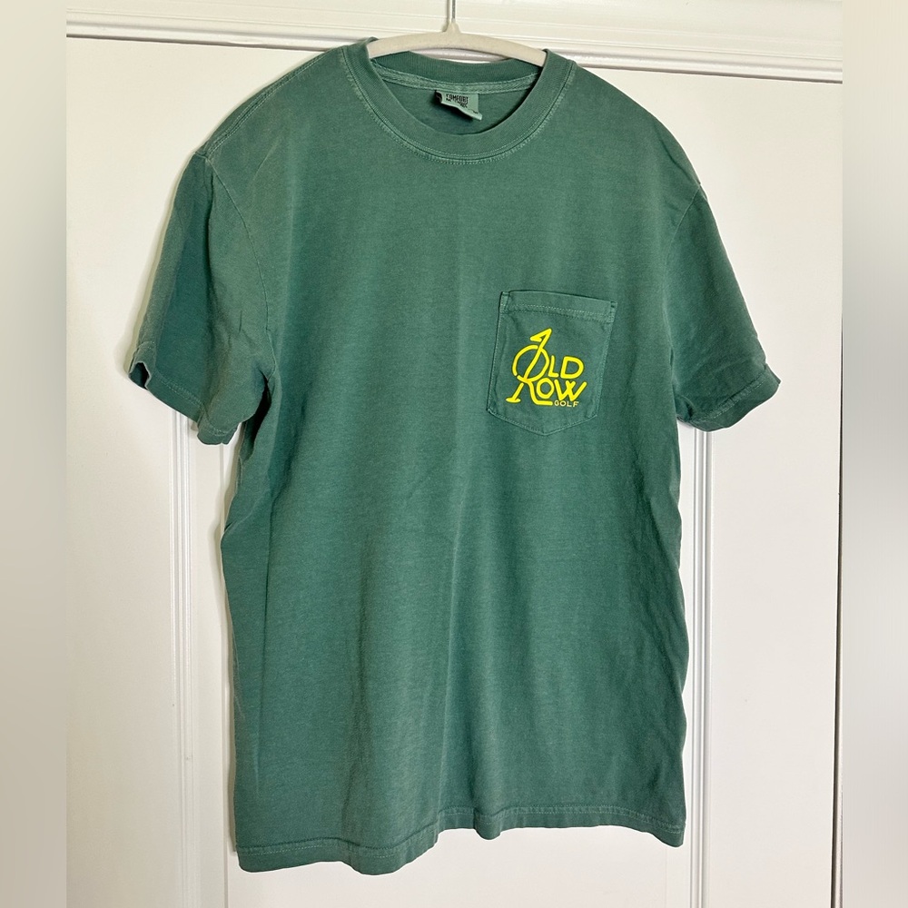 OLD ROW GOLF Green Short Sleeve Tee | Medium